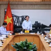 El viceprimer ministro Ho Quoc Dung preside la reunión para acordar un indicador y una metodología que permitan medir la contribución de la economía digital al producto interno bruto (PIB). (Foto: VNA)