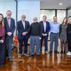Líderes de la Bolsa de Cereales de Buenos Aires, la Asociación de la Cadena de la Soja Argentina y representantes de la prensa de países con vínculos agrícolas clave con Argentina (Foto: VNA)