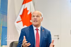 El embajador canadiense en Vietnam, Jim Nickel. (Fuente: VNA)