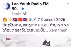 La cuenta oficial de Facebook de Lao Youth Radio FM 90 MHz publica el artículo. (Fuente: VNA)
