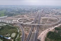 El intercambio entre la autopista Bien Hoa - Vung Tau y la autopista Ciudad Ho Chi Minh - Long Thanh - Dau Giay. (Fuente: VNA)