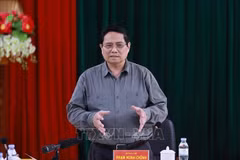 El primer ministro de Vietnam, Pham Minh Chinh, en el evento. (Fuente: VNA)