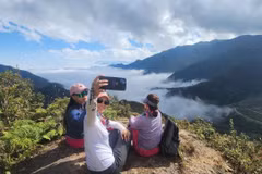 Visitantes en Mu Cang Chai. (Fuente: VNA)