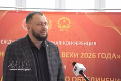 El doctor en Ciencias Históricas Anton Bredikhin, investigador principal del Instituto de China y Asia Contemporánea de la Academia de Ciencias de Rusia. (Fuente: VNA)