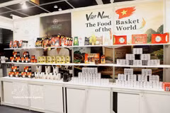 Puesto de Vietnam en la Feria y Exposición Anual de Alimentos de la Región Administrativa Especial de Hong Kong (China), celebrada en agosto de 2026. (Fuente: VNA)