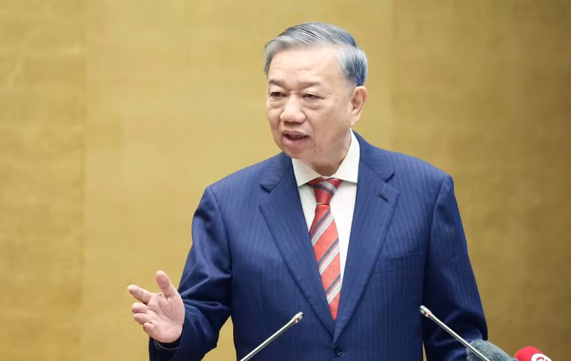 El secretario general del Partido Comunista de Vietnam (PCV), To Lam. (Fuente: VNA)