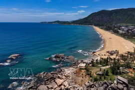 La playa de Ky Xuan en provincia centrovietnamita de Ha Tinh. (Foto: VNA)