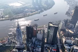 Edificios financieros en Ciudad Ho Chi Minh (Foto: VNA) 