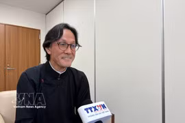 El profesor Shimizu Masaaki de la Universidad de Osaka, reconocido como “Embajador de la lengua vietnamita”. (Foto: VNA)