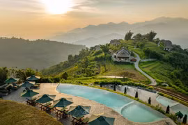 El resort Topas Ecolodge, en Sapa, polo turístico de la provincia vietnamita de Lao Cai, se ubica en el tercer puesto del ranking de los mejores establecimientos de descanso de Asia. (Foto: VNA)