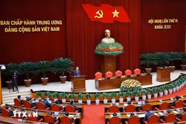 Concluye el XV pleno del Comité Central del Partido Comunista de Vietnam. (Foto: VNA)