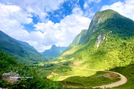 Valle Xuan Truong en el Geoparque Mundial Non Nuoc Cao Bang. (Foto: VNA)