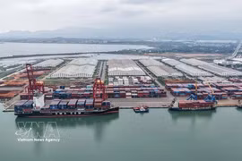 Puerto internacional de Chu Lai, centro logístico importante de la región central de Vietnam. (Foto: VNA)