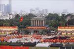 El ensayo final a nivel estatal tiene lugar en una plaza Dinh, Hanoi, el 30 de agosto por la mañana. (Foto: VNA)