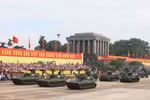 El ensayo final a nivel estatal tiene lugar en una plaza Dinh, Hanoi, el 30 de agosto por la mañana. (Foto: VNA)