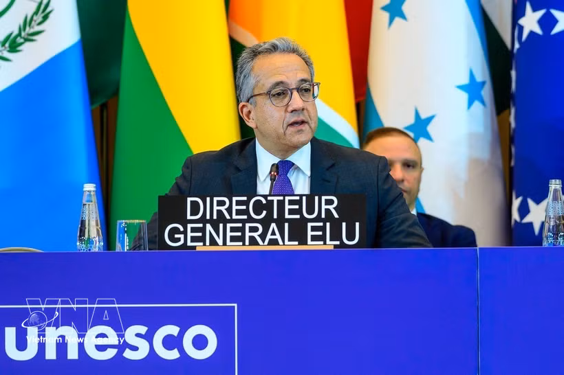 El director general de la UNESCO, Khaled El-Enany. (Fuente: VNA)