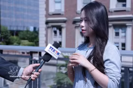Bui Ha Anh, estudiante de la Universidad de Columbia. (Foto: VNA)
