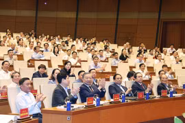 La Conferencia Nacional para difundir e implementar la Resolución del undécimo pleno del Comité Central del Partido del XIII mandato sesiona en Hanoi. (Fuente: VNA)