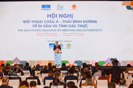 El Diálogo Asia-Pacífico sobre Patrimonio y Autenticidad se inaugura en Hanoi. Foto: VNA