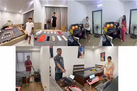 Algunas de las personas detenidas en la operación. Foto: Policía de la ciudad de Quang Ninh