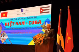 El presidente de la Cámara de Comercio de Cuba, Antonio Luis Carricarte Corona. (Fuente: VNA)
