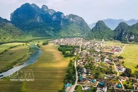 El modelo de turismo adaptado a las condiciones climáticas en Tan Hoa, Quang Tri, es un excelente ejemplo de cómo desarrollar el turismo al tiempo que se mejora la resiliencia ante los desafíos ambientales. (Foto: VNA)
