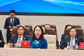 La vicepresidenta de Vietnam, Vo Thi Anh Xuan, participa en la Cumbre ampliada de la Organización de Cooperación de Shanghai (OCS plus). Foto: VNA