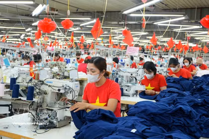 Los textiles figuran entre los principales productos que Vietnam exporta a Bélgica. (Foto: VNA)
