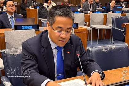 El ministro consejero Nguyen Hai Luu, subjefe de la Misión Permanente de Vietnam ante las Naciones Unidas. Foto: VNA