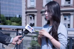 Bui Ha Anh, estudiante de la Universidad de Columbia. (Foto: VNA)