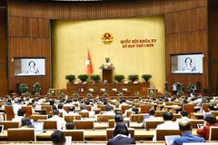 Parlamento de Vietnam aprueba Resolución sobre reestructuración de unidades administrativas provinciales. (Foto: VNA)