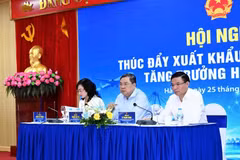 El viceprimer ministro Pham Gia Tuc preside la Conferencia sobre Promoción de Exportaciones. (Foto: Vietnam+) 