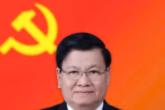 El secretario general del Partido Popular Revolucionario de Laos y presidente de ese país, Thongloun Sisoulith. (Foto: VNA)