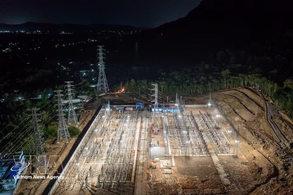Uno de los proyectos de infraestructura energética en la zona especial de Phu Quoc, provincia de An Giang. (Fuente: VNA)