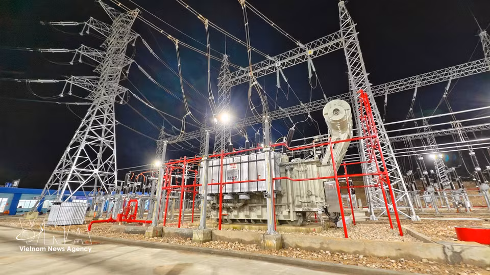 Uno de los proyectos de infraestructura energética en la zona especial de Phu Quoc, provincia de An Giang. (Fuente: VNA)
