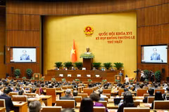 Sesión inaugural de la primera reunión extraordinaria de la XVI Legislatura de la Asamblea Nacional de Vietnam. (Foto: VNA)