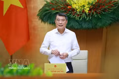 El primer ministro de Vietnam, Le Minh Hung, preside la reunión (Foto: VNA)