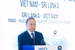 El secretario general del Partido Comunista y presidente de Vietnam, To Lam, interviene en la cita (Foto: VNA)