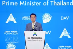 El primer ministro de Tailandia, Anutin Charnvirakul, pronunció un discurso en el AFF 2026 (Foto: VNA)