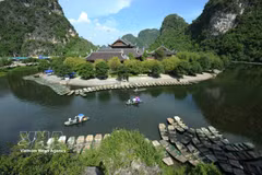 Muelle en la zona turística de Trang An, provincia de Ninh Binh. (Foto: VNA)