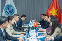Panorama de la reunión (Foto: Cancillería de Vietnam)