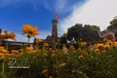 Torre de la Bandera, en Hanoi. (Foto: VNA)