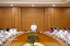 El secretario general del Partido Comunista de Vietnam y presidente del país, To Lam, interviene en la cita (Foto: VNA)
