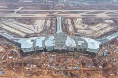 Construcción de la terminal de pasajeros del Aeropuerto de Long Thanh (Foto: VNA)