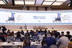 El presidente de la AN, Tran Thanh Man, interviene en la sesión plenaria de la UIP-150 (Foto: VNA)