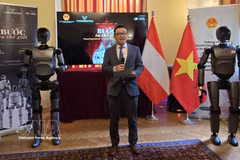 El embajador vietnamita en Austria, Vu Le Thai Hoang, interviene en el evento (Foto: VNA)