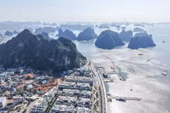 Una vista de la ciudad de Ha Long, provincia de Quang Ninh. (Foto: VNA)