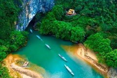 Una vista del Parque Nacional Phong Nha-Ke Bang, en la provincia vietnamita de Quang Tri. (Foto: VNA)
