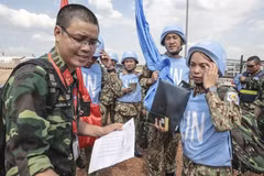 Las fuerzas de mantenimiento de paz de Vietnam reafirman el papel y la responsabilidad del país en la comunidad internacional (Foto: VNA)