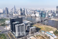 Zona central del Centro Financiero Internacional en Ciudad Ho Chi Minh. (Foto: VNA)